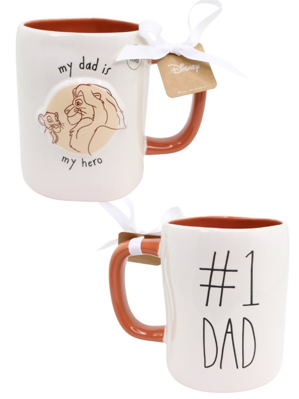 Rae Dunn x Disney The Lion King "#1 Dad" Double-Sided Mug